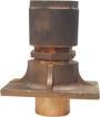 BUCK ALGONQUIN RUDDER PORT BRONZE HEAVY DUTY 1-3/4" USES 1/2"FLAX