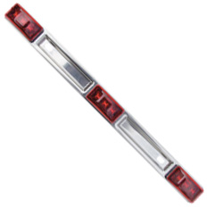 ID TRAILER LIGHT BAR LED RED WITH SS BASE