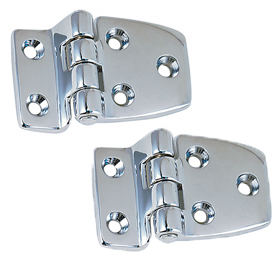PERKO HINGE SHORTSIDE CHROME PLATED OFFSET 1.5" X 2.5"