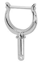 PERKO OARLOCK HORN NORTH RIVER PLAIN ZINC 1/2" SHANK (BY PAIR)
