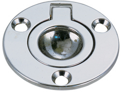 PERKO PULL RING FLUSH MOUNT PLATE CHROME PLATED 1-5/8" OD