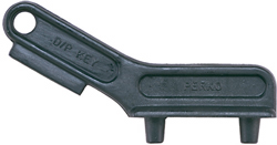 DECK PLATE KEY 1 1/8" BLACK PLASTIC