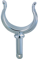PERKO OARLOCK HORN RIBBED CHROME PLATED ZINC 1-3/4" (BY PAIR)
