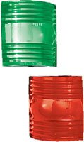 PERKO LENS SET FOR 1264 SIDE LIGHT 1 RED & 1 GREEN LENS