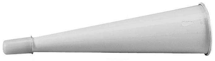 PERKO HORN FOG ALUMINUM WHITE 12-1/2" IN LENGTH