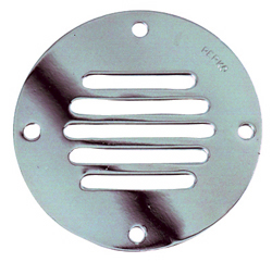 PERKO VENT COMPARTMENT LOCKER CHROMED BRASS 3-1/4" ROUND