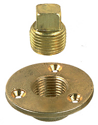 DRAIN PLUG GARBOARD BRASS 1/2" PIPE PLUG