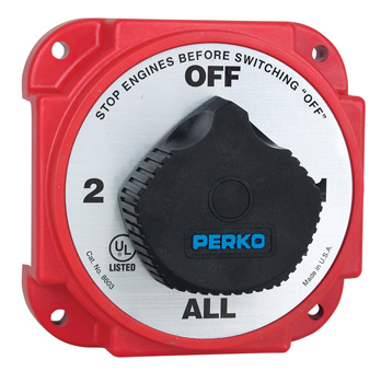 PERKO BATTERY SWITCH SELECTOR IGNITION PROTECTED HEAVY DUTY