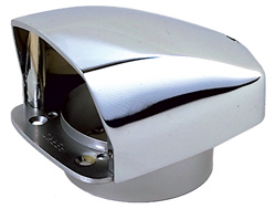 PERKO VENT COWL CHROME PLATED ZINC 5 1/4" LONG X 4" WIDE