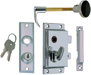PERKO RIM LOCK SET WITH BOLT & BOX STRIKE
