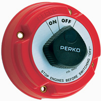 PERKO BATTERY SWITCH MAIN WITH ALTERNATOR FIELD DISCONNECT ON/OFF