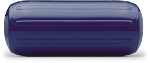 POLYFORM FENDER 8.5 X 20.5 RIBBED CENTER HOLE NAVY BLUE