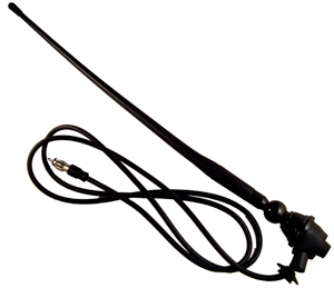 FLEXIBLE RUBBER AM/FM ANTENNA  BLACK