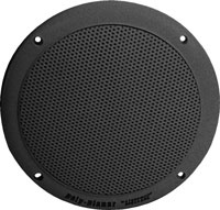 SPEAKERS 80 WTS FLUSH MT 6" BLACK ROUND WATERPROOF