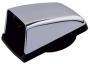 PERKO VENT COWL CHROME PLATED ZINC WITH BLACK PLASTIC BASE