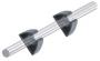 PERKO STORAGE CLIPS FOR POLE LIGHTS BLACK 3/4"