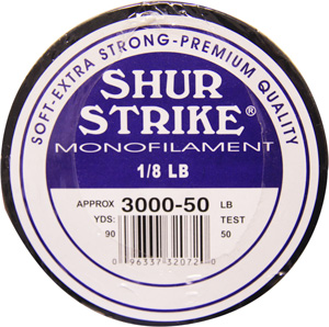 FISHING LINE 50 LB TEST MONO SHUR STRIKE 90 YDS