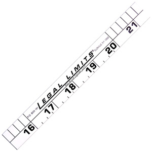 LEGAL LIMITS RULER 36" STICK ON WEATHERPROOF