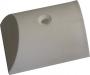 RUB RAIL END CAP PLASTIC WHITE 1-3/4" X 2"