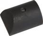 RUB RAIL END CAP PLASTIC BLACK 1-3/4" X 2"