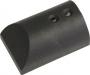 RUB RAIL END CAP PLASTIC BLACK 1-1/2"