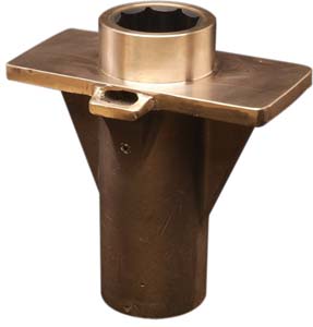 STERN BEARING W/CUTLESS INSERT FOR 2-1/2" SHAFT HEAVY DUTY BRONZE