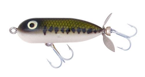 FISHING LURE BABY TORPEDO 2.5 3/8 OZ BLACK SHINER