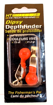 SOUNDER LEAD DEPTH FINDER 3/4 OZ ORANGE 2 PACK