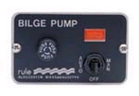 RULE BILGE PUMP DELUXE 3 WAY LIT PANEL SWITCH 24-32 VOLT WITH FUSE HOLDER