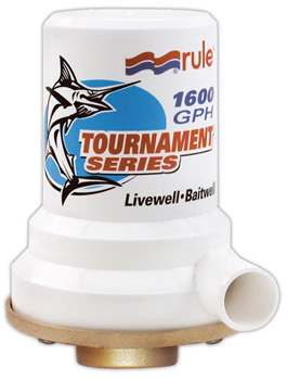 PUMP LIVEWELL OR BAITWELL 1600 GPH TOURNAMENT