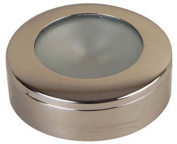 SCANDVIK LIGHT LED CEILING SURFACE MOUNT STAINLESS STEEL TRIM 3" ROUND