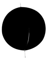 JIM-BUOY CAL-JUNE DAYMARK BALL-SHAPE BLACK ANCHOR BALL 24" DIAMETER