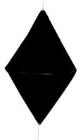 JIM-BUOY&REG; CAL-JUNE DAYMARK DOUBLE CONE BLACK 24" DAIMETER X 48" LONG