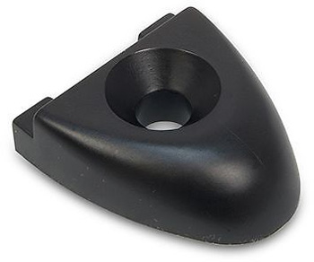 TRACK END STOP BLACK FOR 1.25"X 3/16" T TRACK