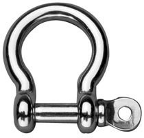 SUNCOR SHACKLE BOW SCREW PIN 316 STAINLESS STEEL 1/4"