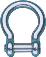 SUNCOR SHACKLE BOW 316 STAINLESS STEEL NO SNAG FLUSH PIN 3/8"