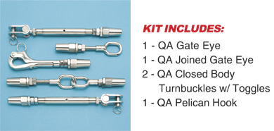 LIFELINE KIT WITH GATE NO CABLE