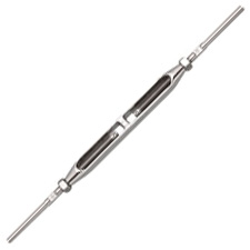 TURNBUCKLE OPEN STUD/STUD 3/16" WITH HAND SWAGE