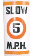 BUOY LABEL "SLOW 5 MPH" 20"W X 22"H