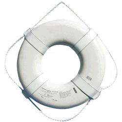 JIM-BUOY&REG; CAL-JUNE RING BUOY USCG APPROVED WHITE 20" O.D.