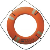 JIM-BUOY&REG; CAL JUNE RING BUOY HARD SHELL REFLECTIVE TAPE USCG/SOLAS 24"