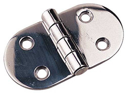 SEA DOG HINGE ROUND SIDE 304 STAINLESS STEEL 2-3/4" X 1-1/2"  PAIR