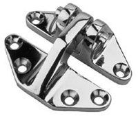 SEA DOG HINGE HATCH OR MOTOR BOX CHROME BRASS 2-1/2" X 3" EACH