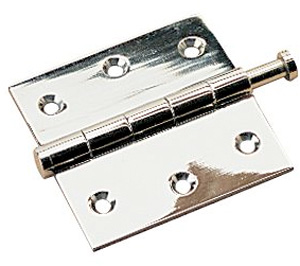 SEA DOG HINGE BUTT CHROME BRASS REMOVABLE PIN  2" X 2" EACH