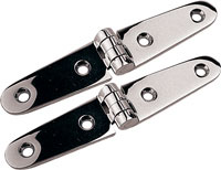 SEA DOG HINGE STRAP STAINLESS STEEL 4-1/8" X 1"  PAIR