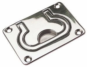 SEA DOG LIFT RING FLUSH MOUNT STAINLESS STEEL 3" X 2-1/8"