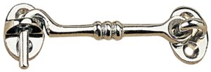 SEA DOG DOOR HOOK CHROMED  BRASS 2-3/4"