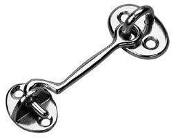 SEA DOG HOOK CABIN DOOR CHROMED BRASS 2-5/16"
