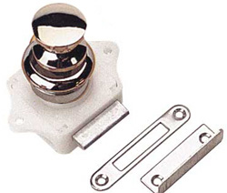 SEA DOG PUSH BUTTON RIM LATCH POLISHED CHROME