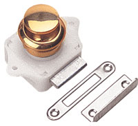 SEA DOG PUSH BUTTON RIM LATCH POLISHED BRASS